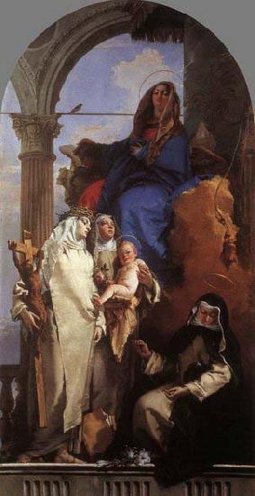 Giovanni Battista Tiepolo The Virgin Appearing to Dominican Saints Sweden oil painting art